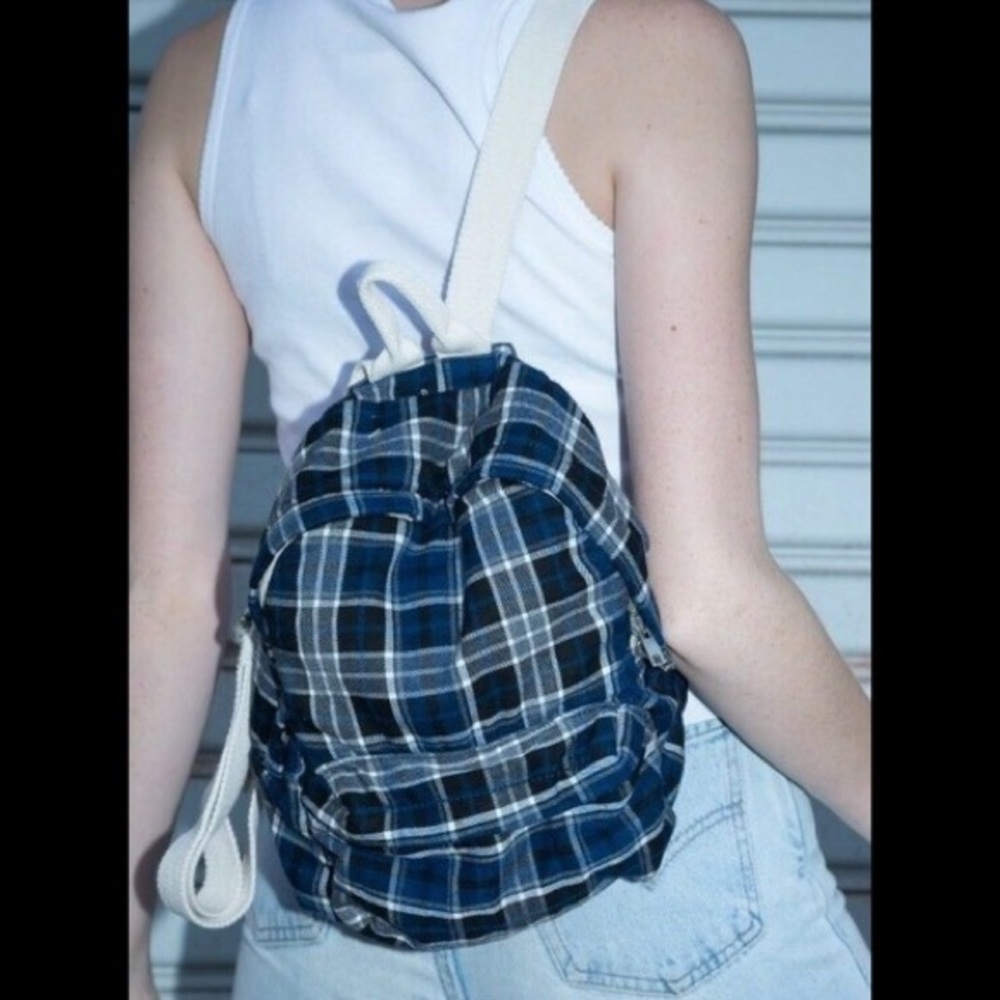 Brandy Melville Plaid Backpack